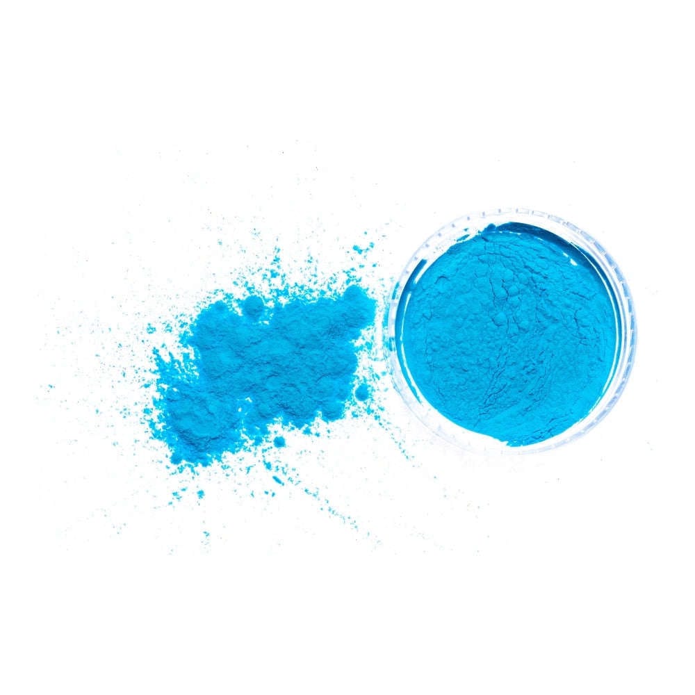 Neon Blue Glow-in-the-Dark Pigment Powder