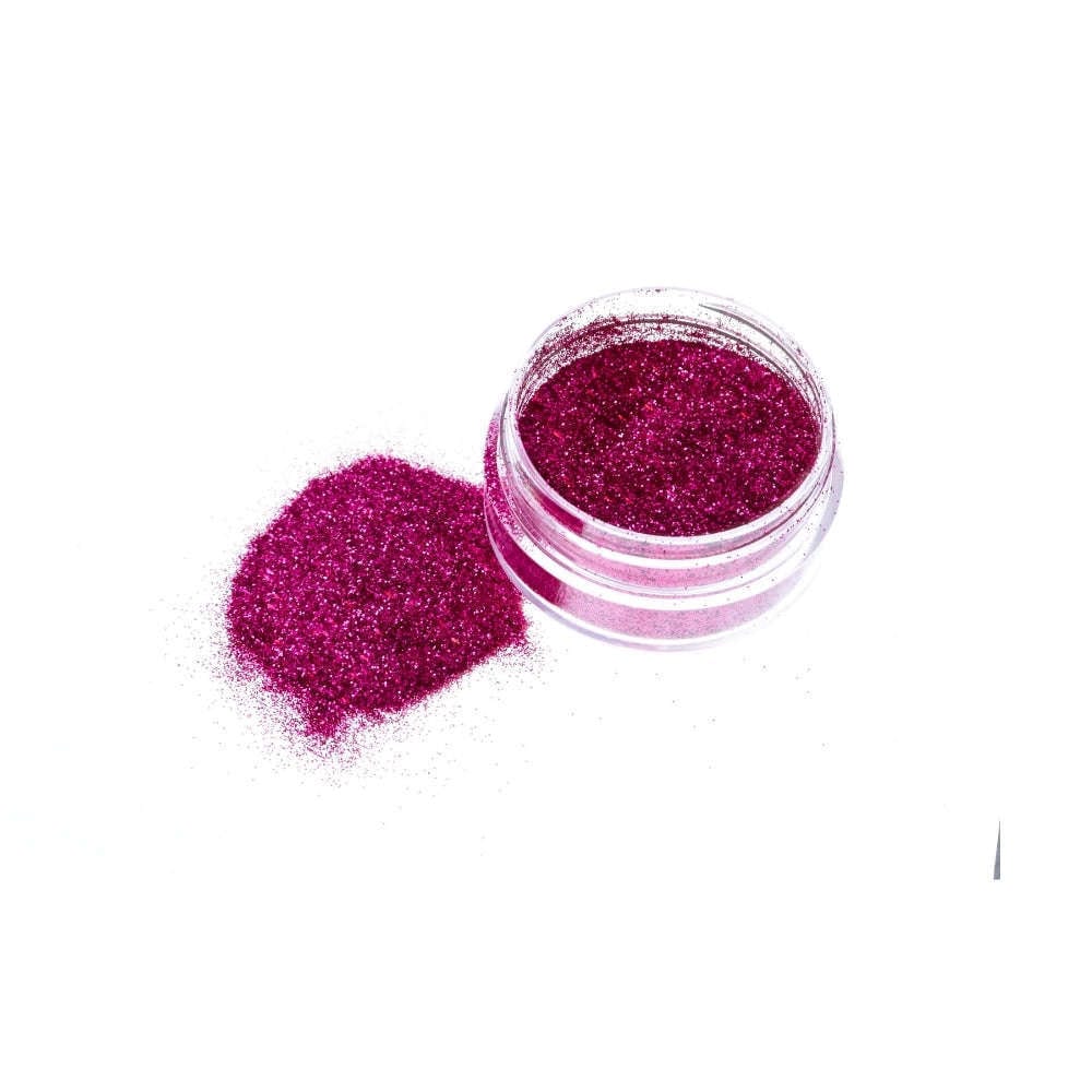 Dark Purple Pink Glitter Powder (Solvent Resistant)