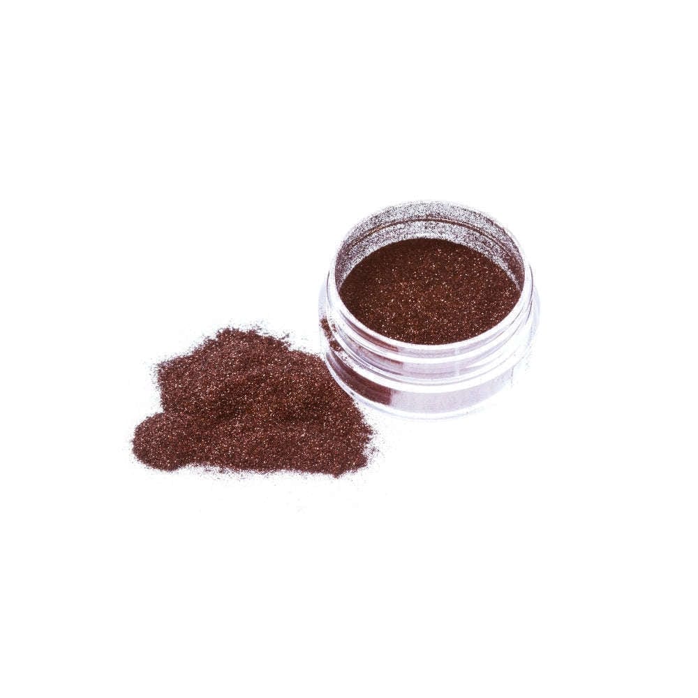 Holographic Coffee Brown Glitter Powder